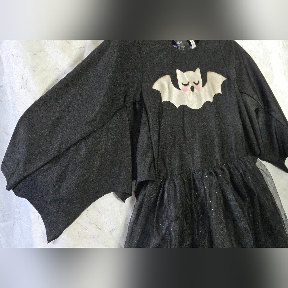 3T Black Bat Girls Tulle Dress